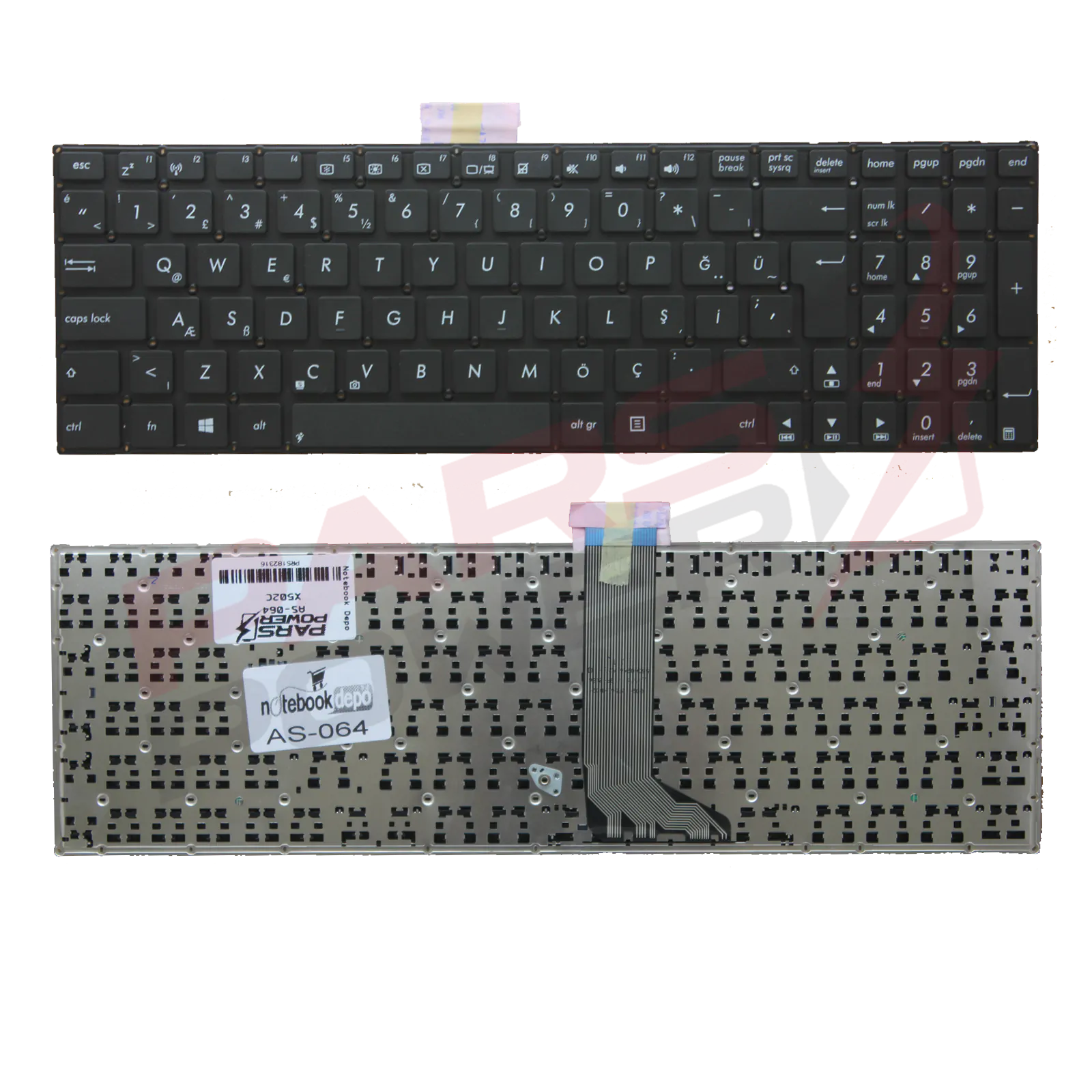 ASUS 90NB00I5-R31US0 Notebook Klavye (Siyah TR)