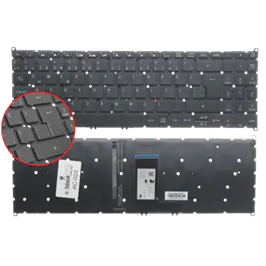 Acer Swift 3 SF315-41G, SF315-52G Klavye Işıklı (Siyah TR)
