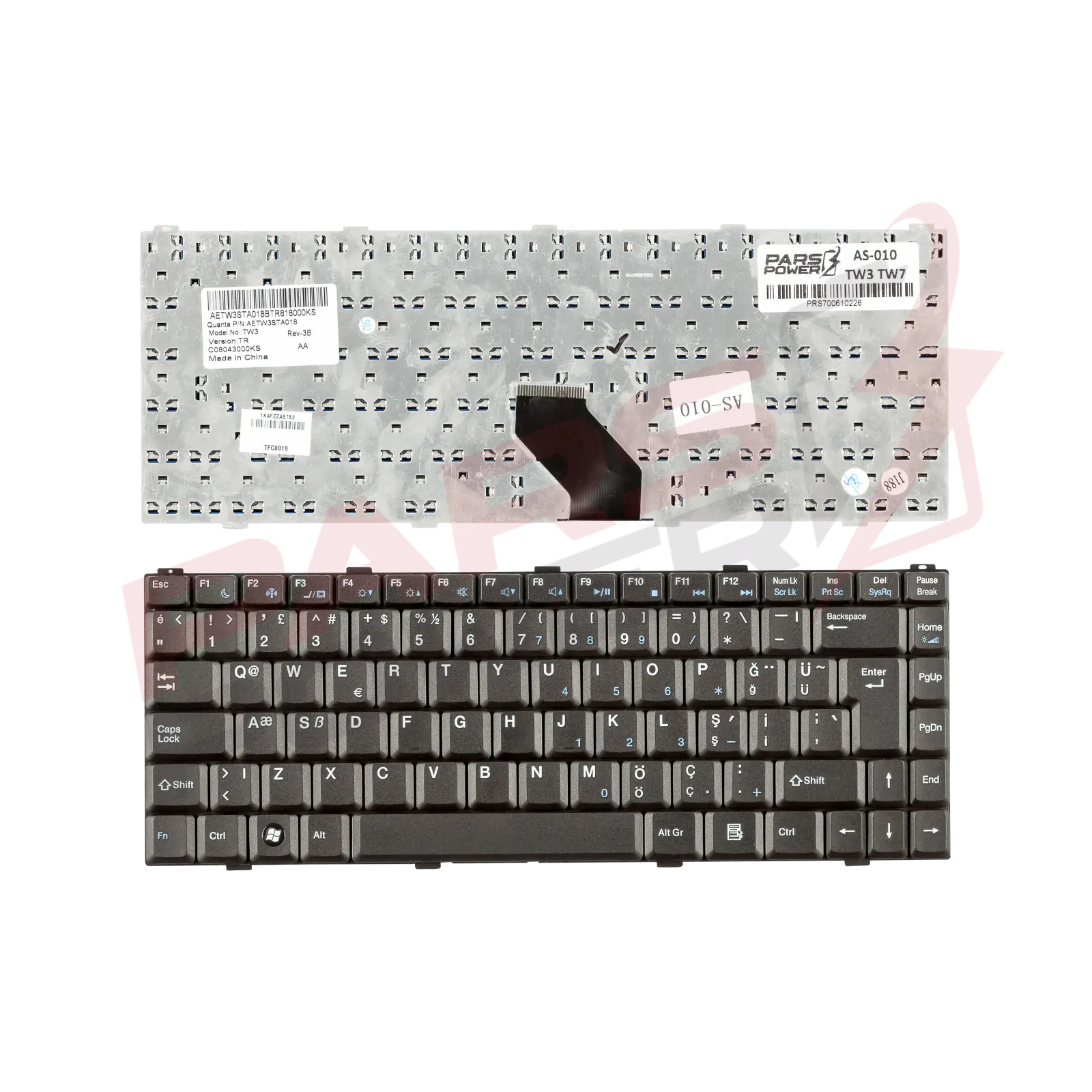 Asus S96 Notebook Klavye (Siyah TR)