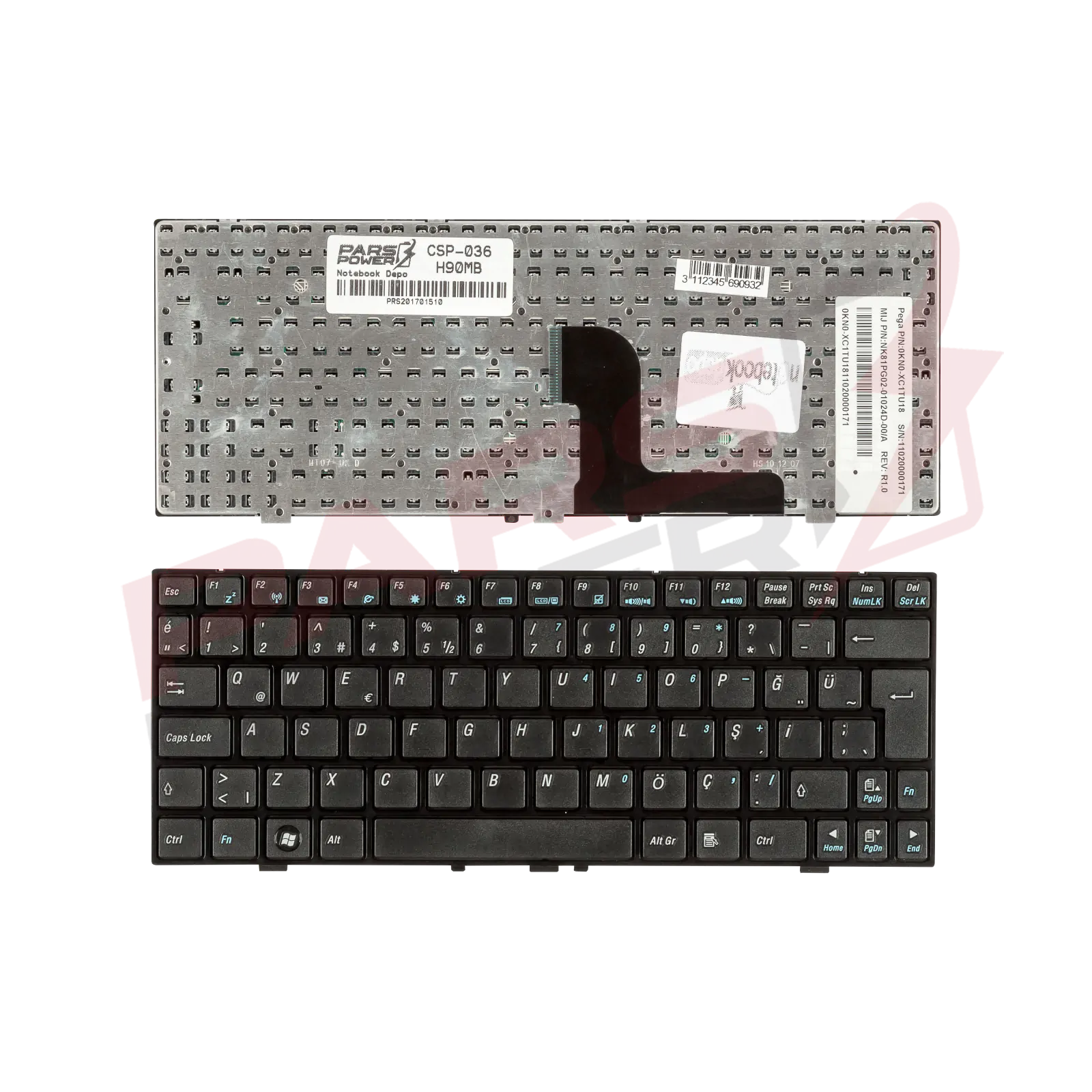 Vestel H90 Notebook Klavye (Siyah TR)
