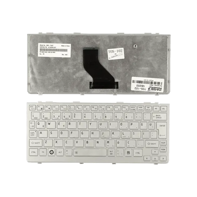 Toshiba Mini NB200 Notebook Klavye (Gri TR)