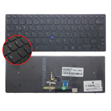 Toshiba Portege X30-D Klavye Işıklı (Siyah TR)