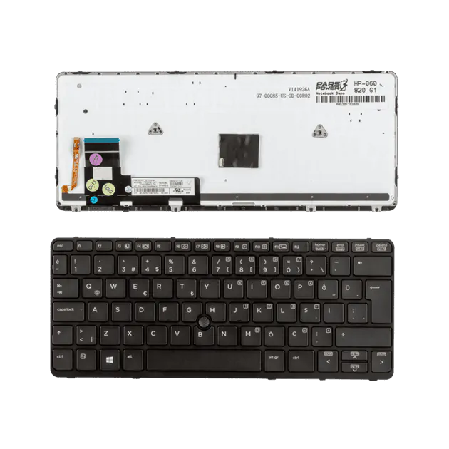 HP EliteBook 820 G2 Notebook Klavye (Siyah TR)