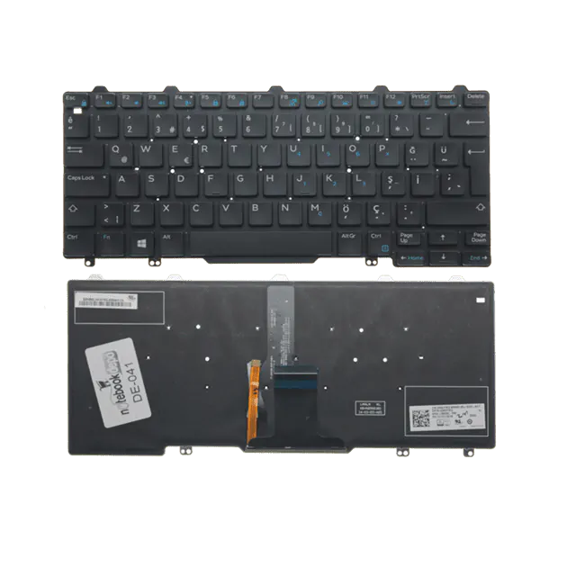 Dell Latitude XPS 08VRP9, 0F2TF5 Klavye Işıklı (Siyah TR)