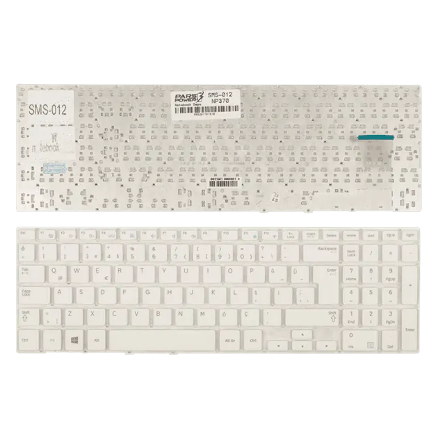 Samsung NP370R5E, NP370R5G, NP370R5V Notebook Klavye (Beyaz TR)