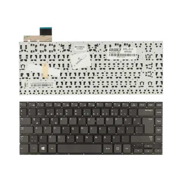 Samsung NP532U4C, NP535U4B, NP535U4X Notebook Klavye (Siyah TR)
