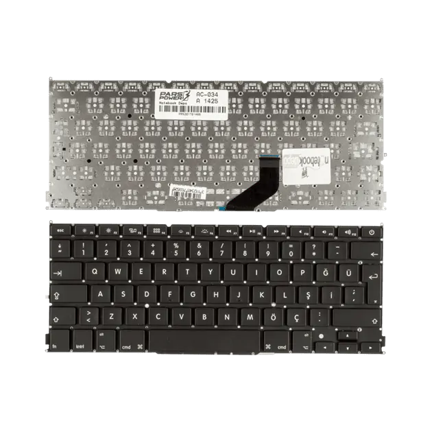 Apple A1425 Klavye (Siyah Tr)