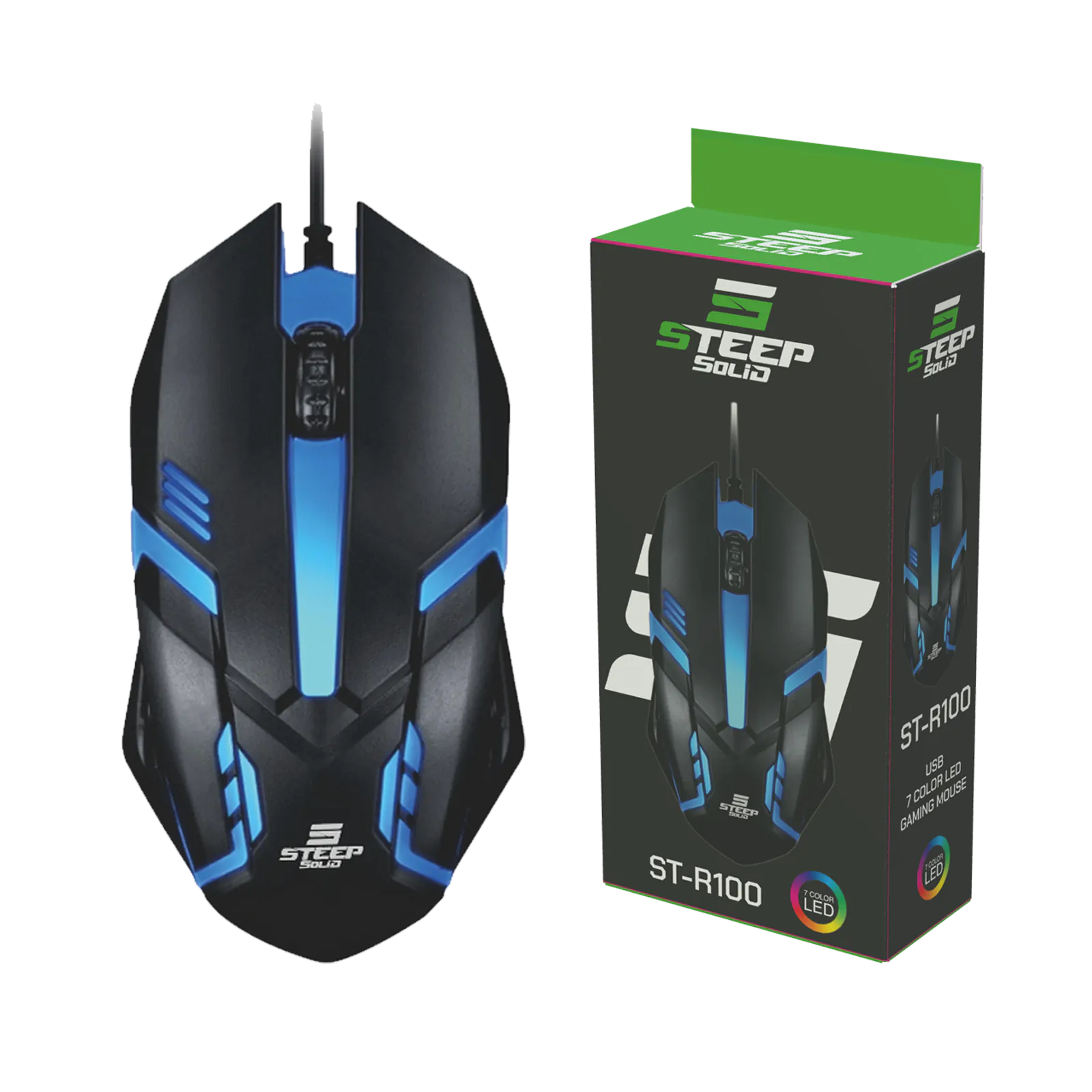 Steep Solid ST-R100 RGB Gaming Oyuncu Mouse