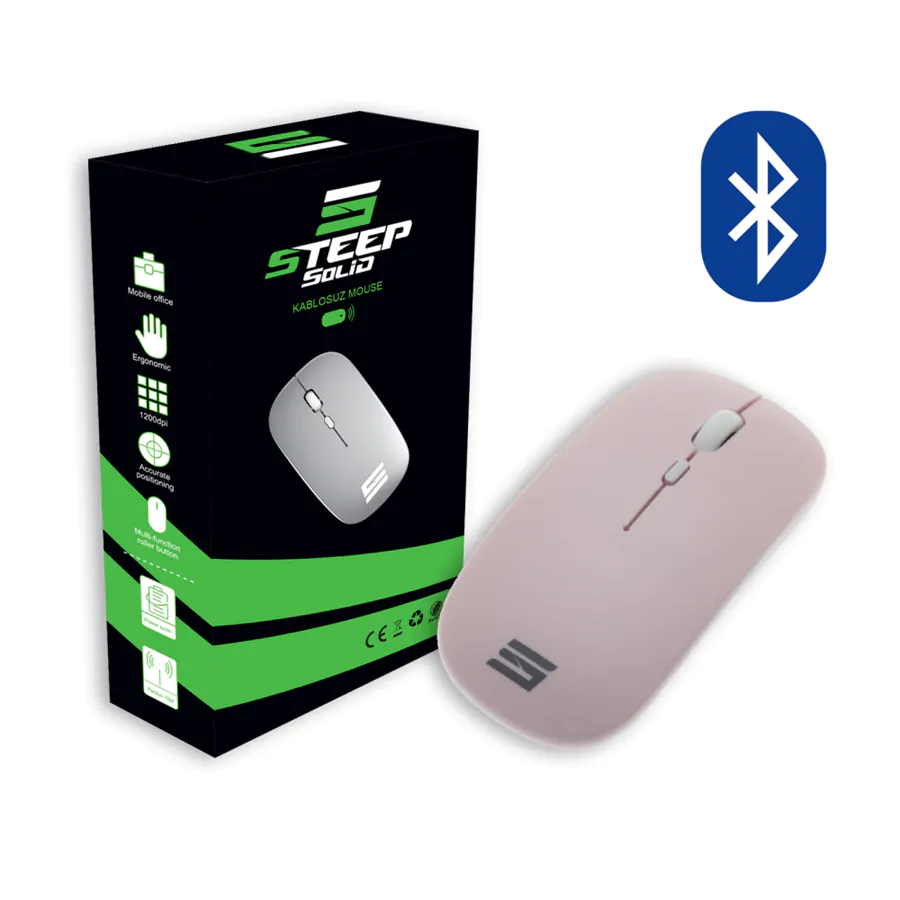 Steep Solid Magic 2.4G Bluetooth Mouse (Pembe)
STEEPM1P