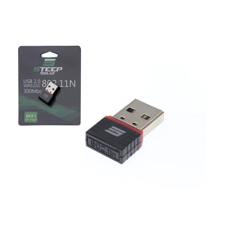 Steep Solid USB 2.0 802.11N Kablosuz Nano Tırnak WiFi Adaptör 
300Mbps STEEP1WIFI