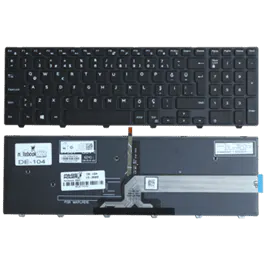Dell Latitude 3550, Vostro 15-3558 Notebook Klavye Işıklı (Siyah TR)