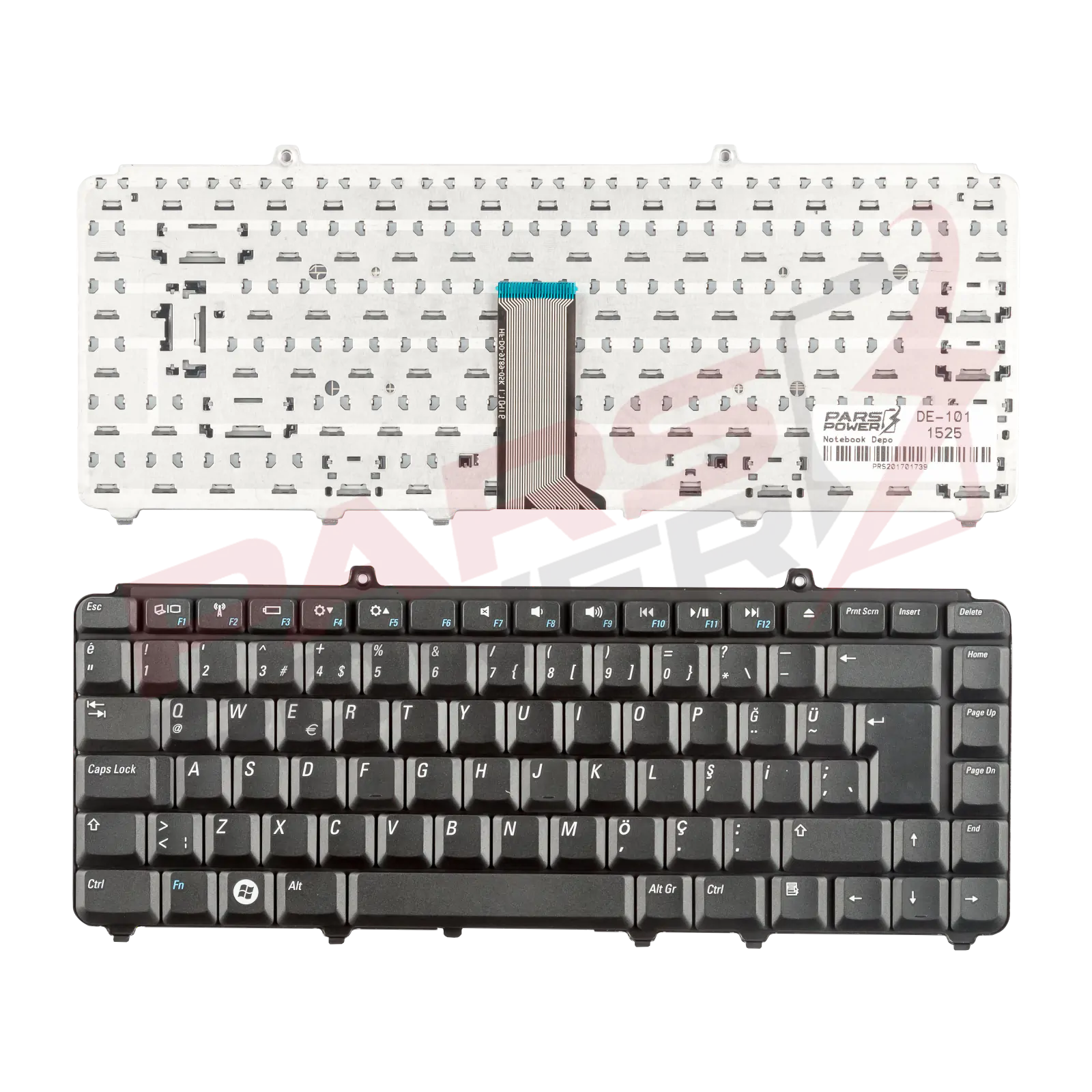 Dell 0JM629, 0KT429, 0MU194, 0MU203 Notebook Klavye (Siyah TR)