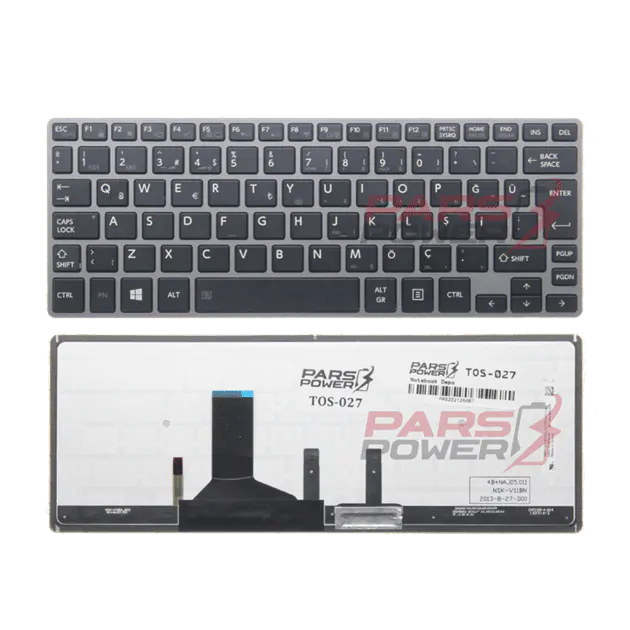 Toshiba 4B.NAJ05.001, 9Z.NAJBN.001 Işıklı Notebook Klavye (Siyah TR)