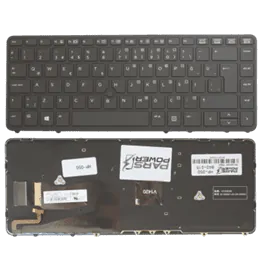 HP EliteBook 840 G1 H5G18EA, H5G26EA Notebook Klavye (Siyah TR)