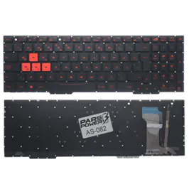 Asus ROG FX553VD, FX753VD, FX553VE Notebook Klavye Işıklı (Siyah TR)