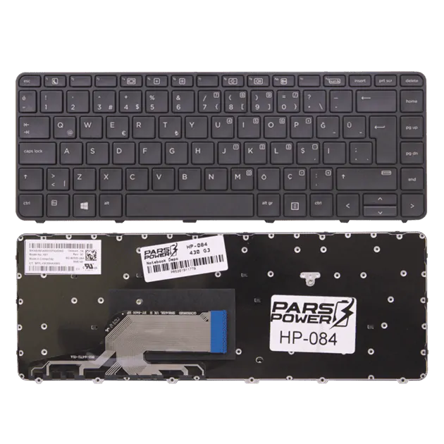 Hp ProBook 440 G4 W6N87AV, Y7Z73EA Notebook Klavye (Siyah TR)