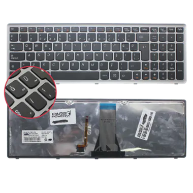 Lenovo 25211020, 25211028, 25211050, 25211080 Notebook Klavye Işıklı (Siyah TR)