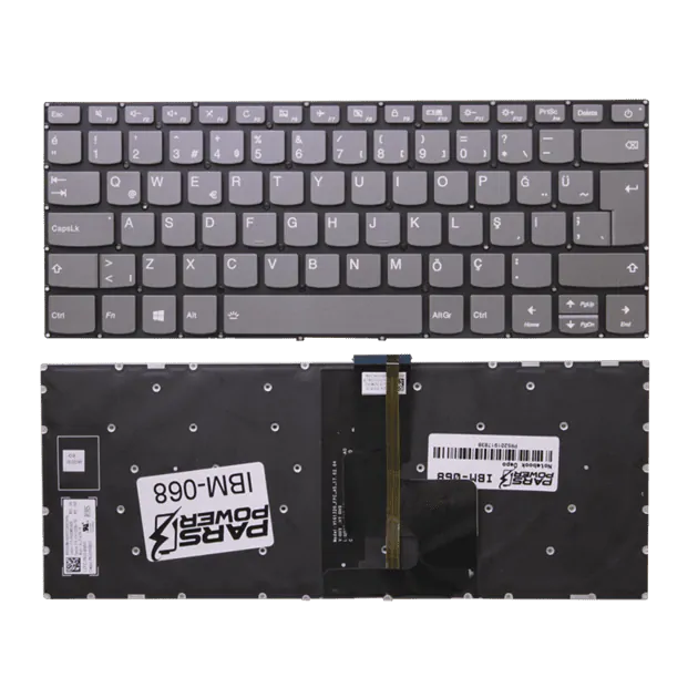 Lenovo 5CB0N78335, 5CB0N78348, 5CB0N78396 Notebook Klavye Işıklı (Füme TR)