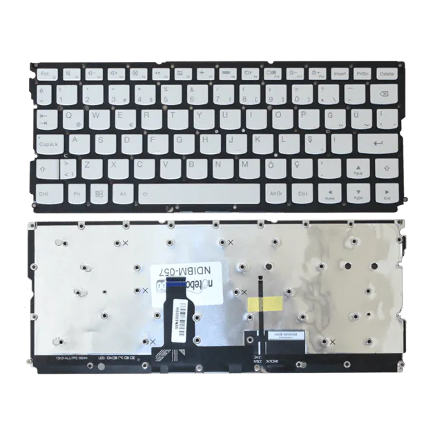 Lenovo 5CB0K93850, 5CB0K93875 Notebook Klavye (Gümüş Işıklı TR)