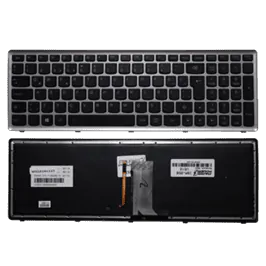 Lenovo ideaPad U510, Z710 Serisi Notebook Klavye Işıklı (Siyah TR)