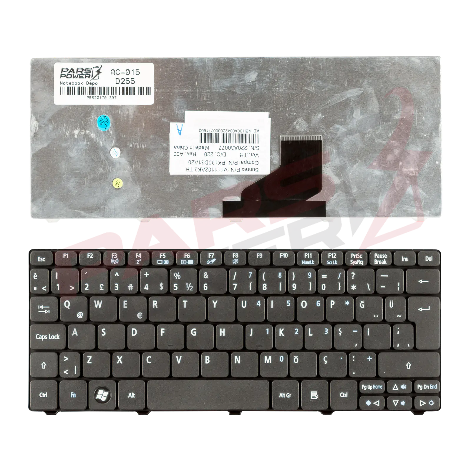 Acer Aspire 521H, 532H, 533H, AEZH9R00030 Notebook Klavye (Siyah TR)