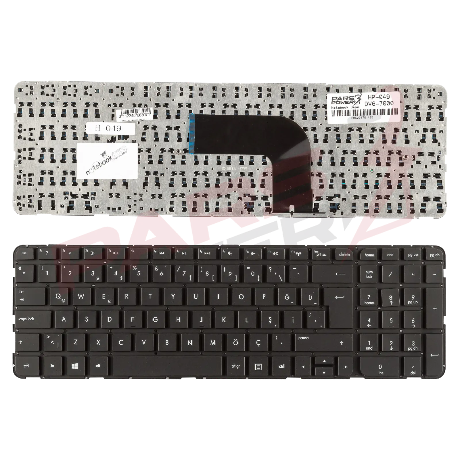 Hp 670321-001 Notebook Klavye (Siyah TR)