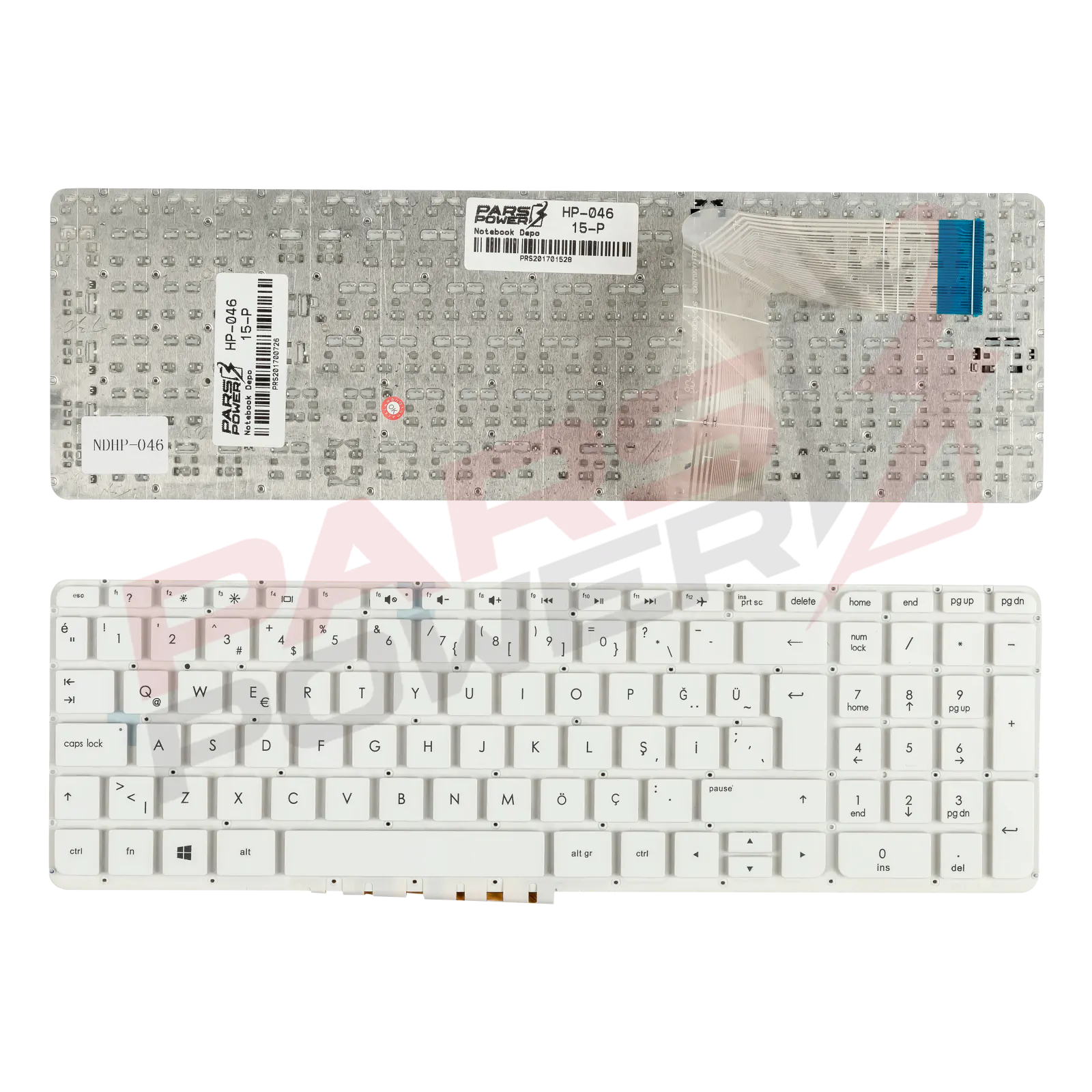 HP 757410-141, 762529-141, 762530-141 Notebook Klavye (Beyaz TR)